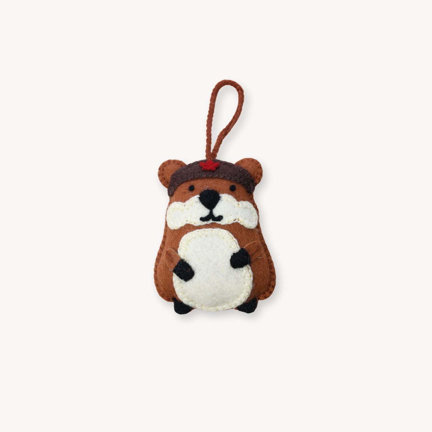 POKOLOKO Hand-Embroidered Ornament #color_beaver