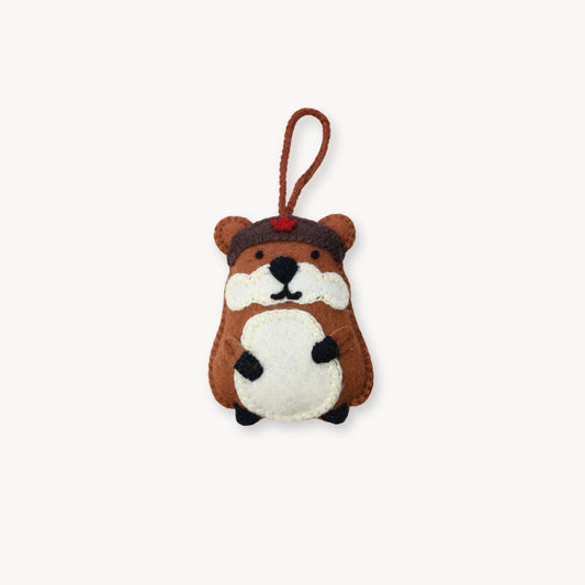 POKOLOKO Hand-Embroidered Ornament #color_beaver