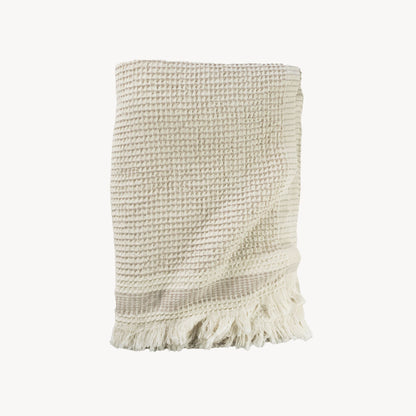 POKOLOKO Richmond Road Waffle Towel #color_waffle-tan