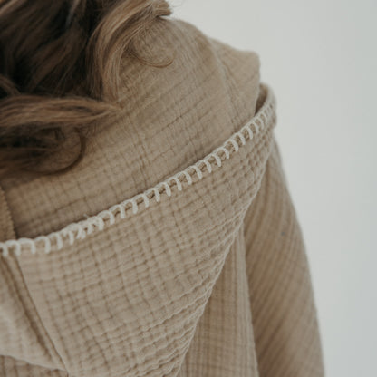 Crinkle Adult Poncho #color_crinkle-beige