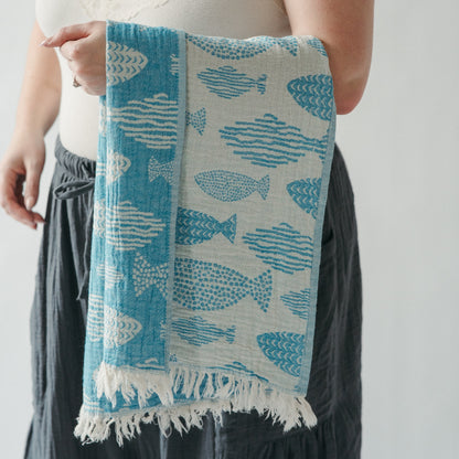 Saltwater Fish Hand Towel