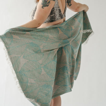 Leaf Appliqué Towel