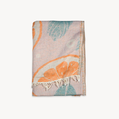 Orange and Leaf Towel