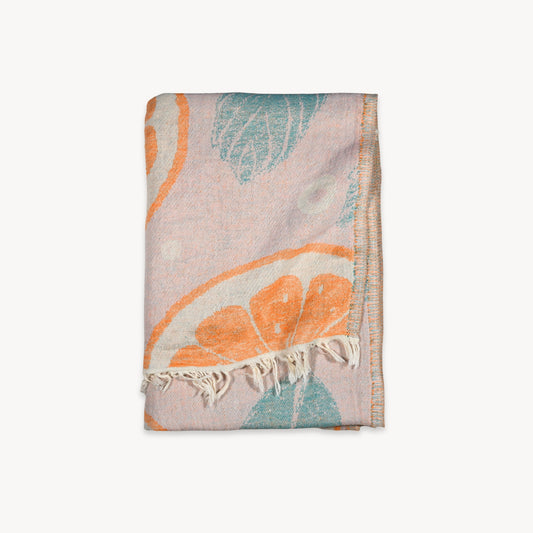 Orange and Leaf Towel