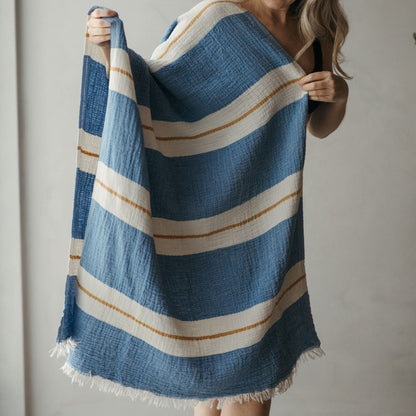 Crinkle Towel POKOLOKO #color_royal-blue
