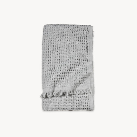 POKOLOKO French Waffle Towel #color_silk-grey