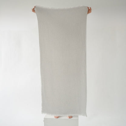 POKOLOKO French Waffle Towel #color_silk-grey