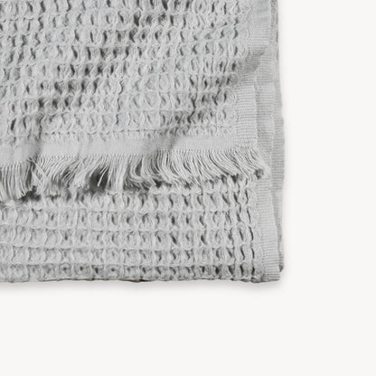 POKOLOKO French Waffle Towel #color_silk-grey