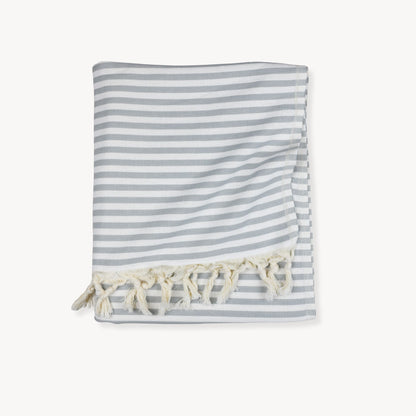 POKOLOKO Striped Picnic Blanket #color_grey