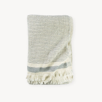 POKOLOKO Richmond Road Waffle Towel #color_waffle-grey