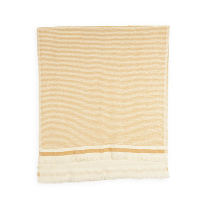 POKOLOKO Richmond Road Waffle Towel #color_waffle-mustard