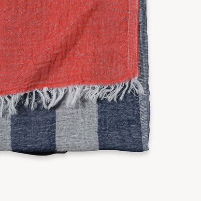 POKOLOKO Boardwalk Towel #color_vermillion-denim-boardwalk