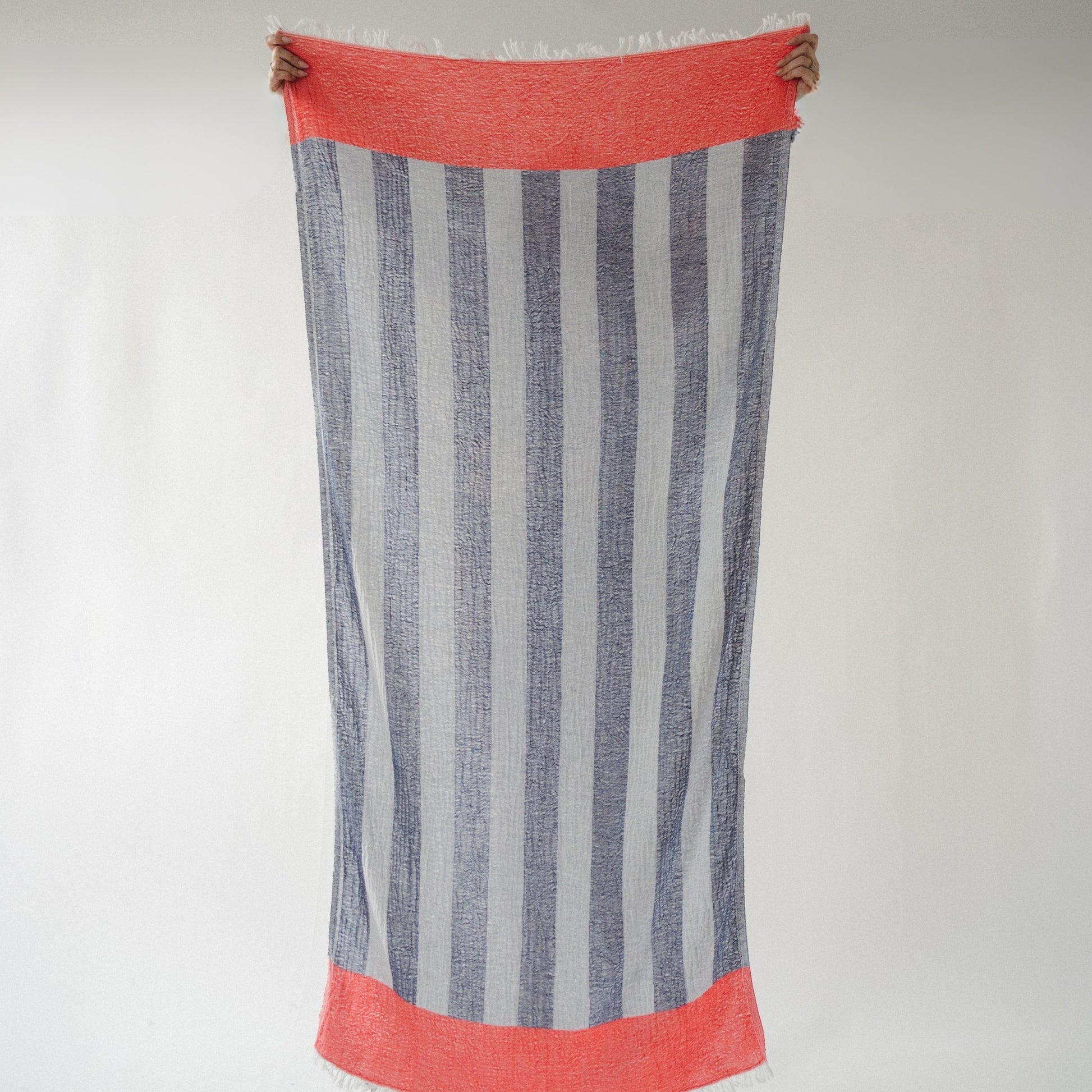 POKOLOKO Boardwalk Towel #color_vermillion-denim-boardwalk