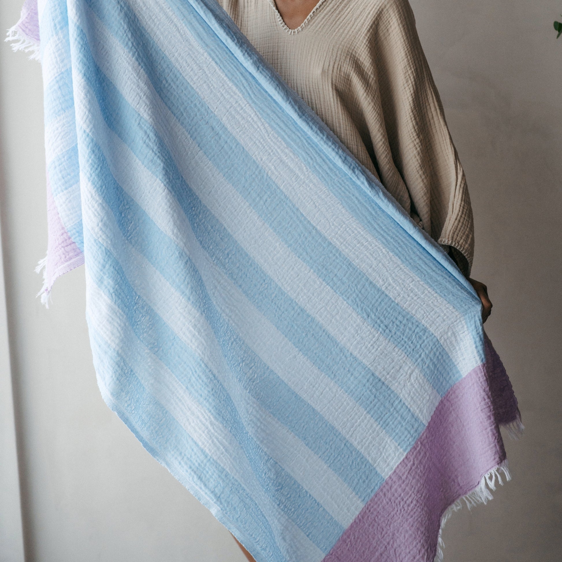 POKOLOKO Boardwalk Towel #color_blue-lilac-boardwalk