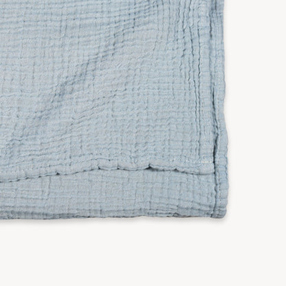 POKOLOKO Crinkle Cotton Baby Blanket #color_beau-blue