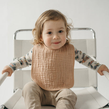 POKOLOKO Crinkle Bib #color_apricot