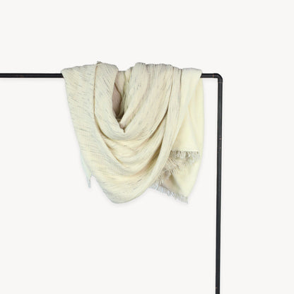 Couverture doublée en polaire froissée esquissée
