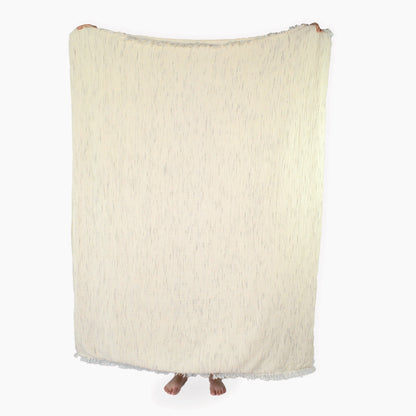 Couverture doublée en polaire froissée esquissée