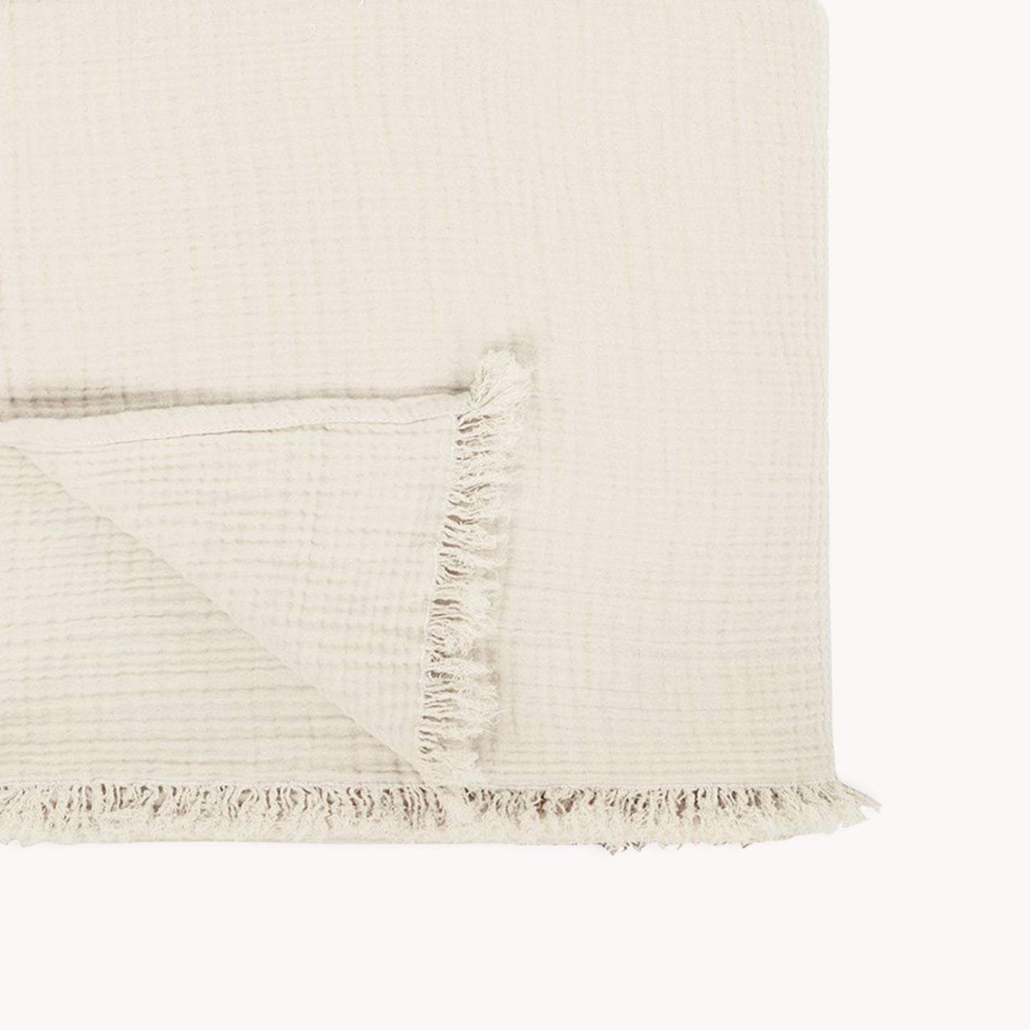 Solid Crinkle Throw #color_ivory