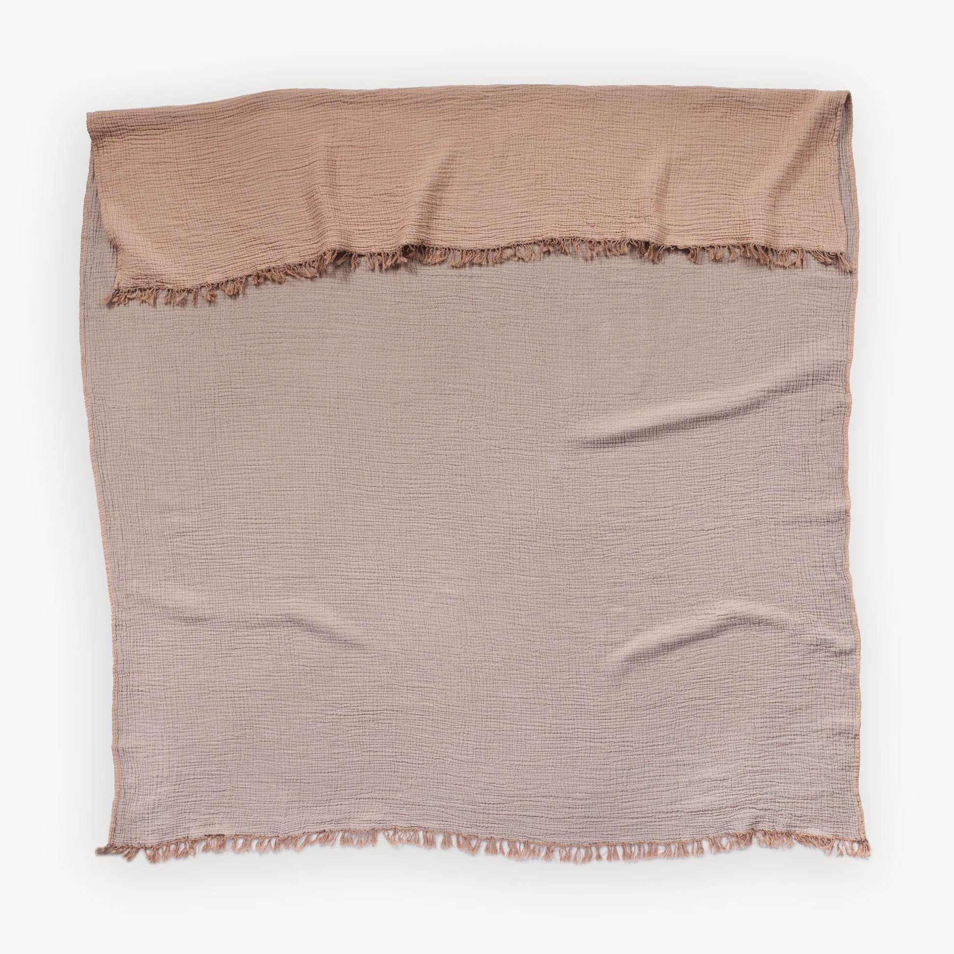 Solid Crinkle Throw #color_sand-apricot