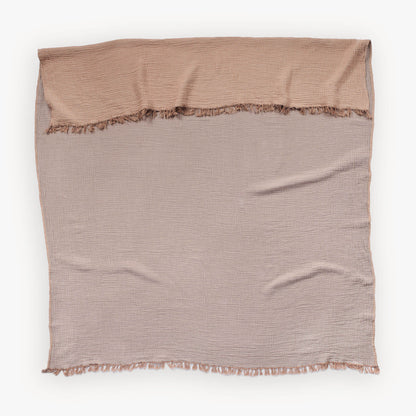 Solid Crinkle Throw #color_sand-apricot