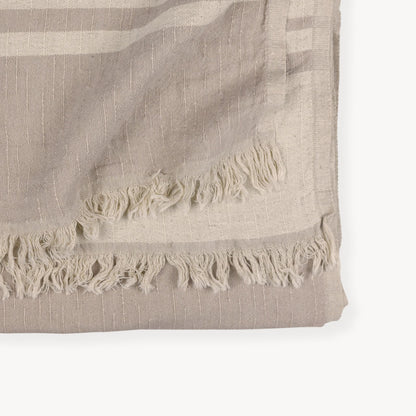 POKOLOKO West Coast Linen Throw #color_sandstone