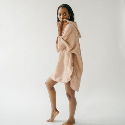 Crinkle Adult Poncho #color_crinkle-tuscan