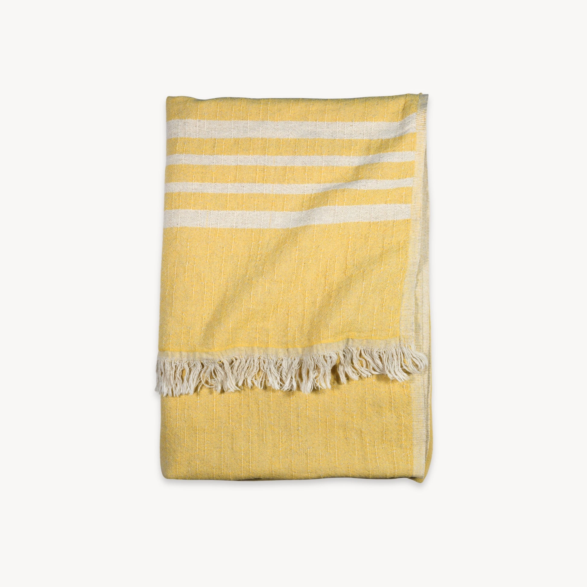 POKOLOKO West Coast Linen Throw #color_gold
