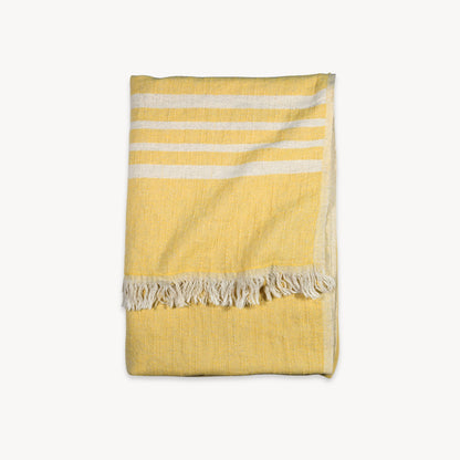 POKOLOKO West Coast Linen Throw #color_gold