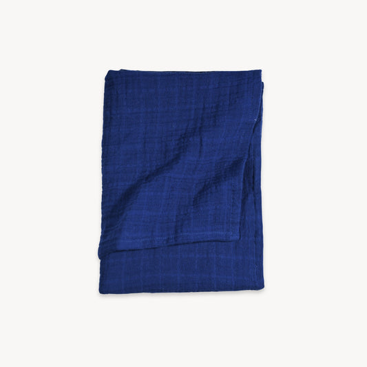 POKOLOKO Solid Muslin Baby Blanket #color_solid-denim