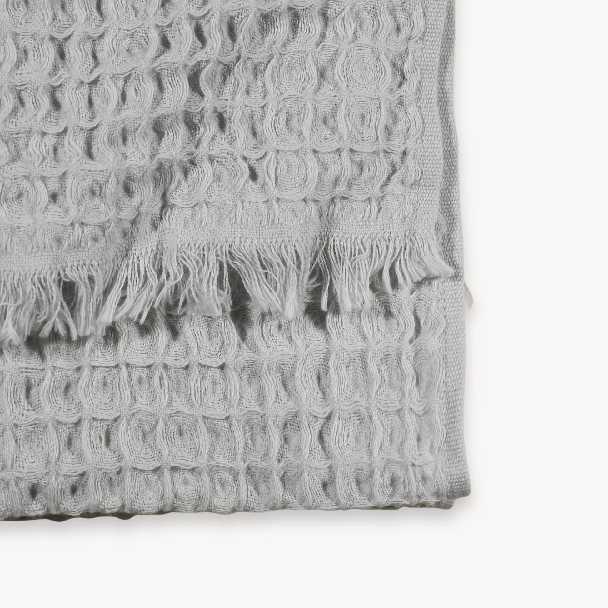 POKOLOKO French Waffle Hand Towel #color_silk-grey