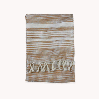 POKOLOKO Diamond Hand Towel #color_sandstone-hasir