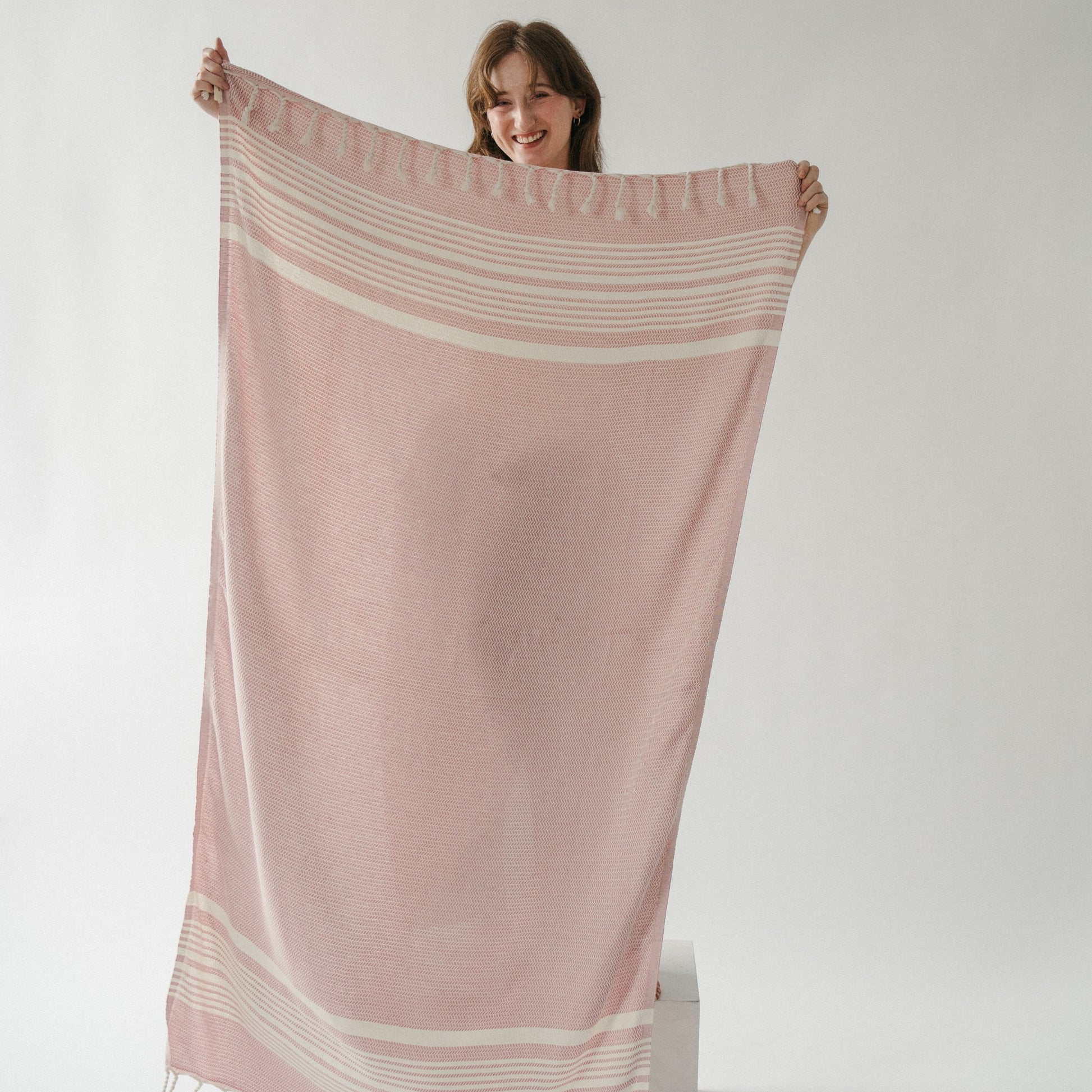 POKOLOKO Diamond Hand Towel #color_velvet-rose-hasir