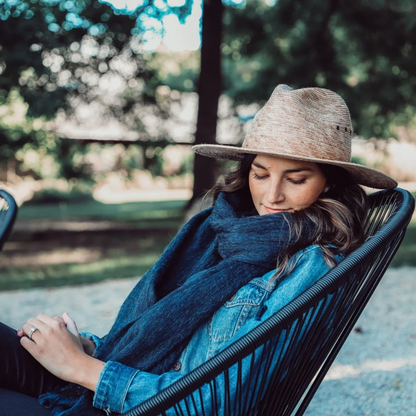 POKOLOKO Solid Alpaca Seamless Scarf #color_officer