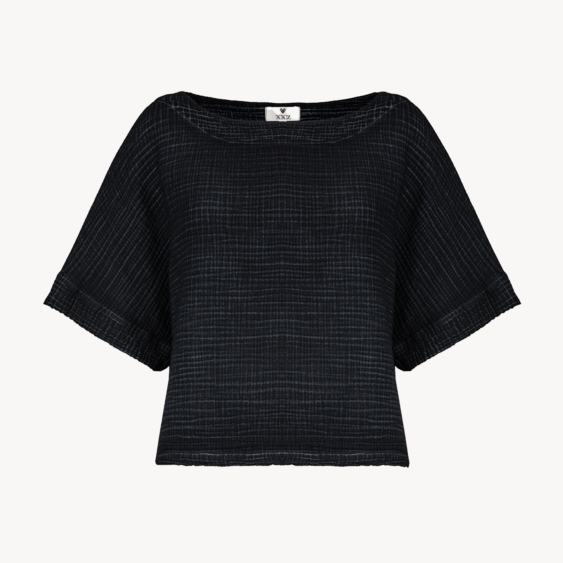 POKOLOKO Crinkle Boat Top #color_crinkle-black