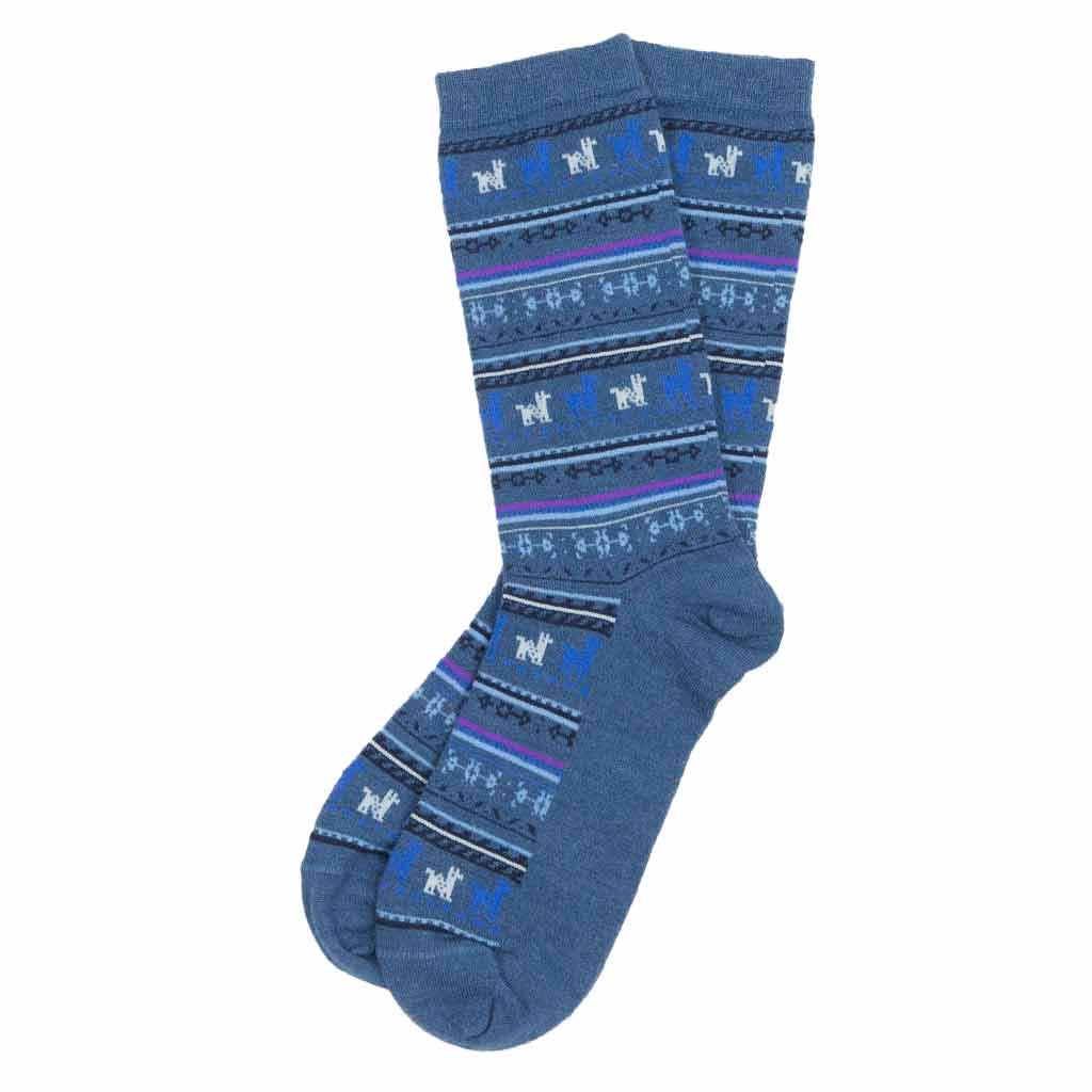 Chaussettes imprimées en alpaga
