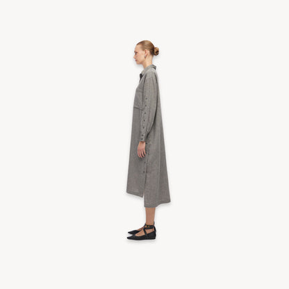City Collection Buttoned Shirt Dress