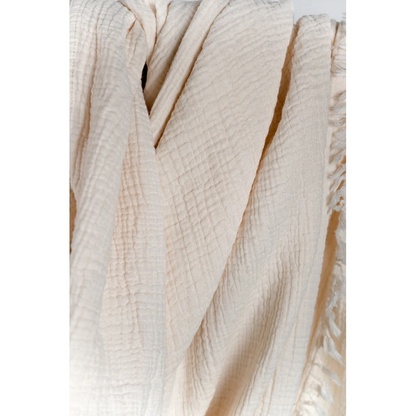 Solid Crinkle Throw