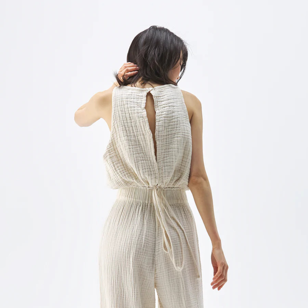 POKOLOKO Crinkle Keyhole Tank #color_crinkle-cream