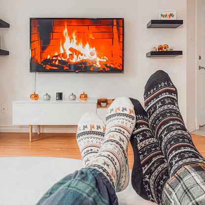 POKOLOKO Print Socks #color_white-print