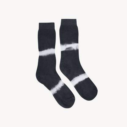 POKOLOKO Pima Terry Tie Dye Socks #color_grey-tie-dye