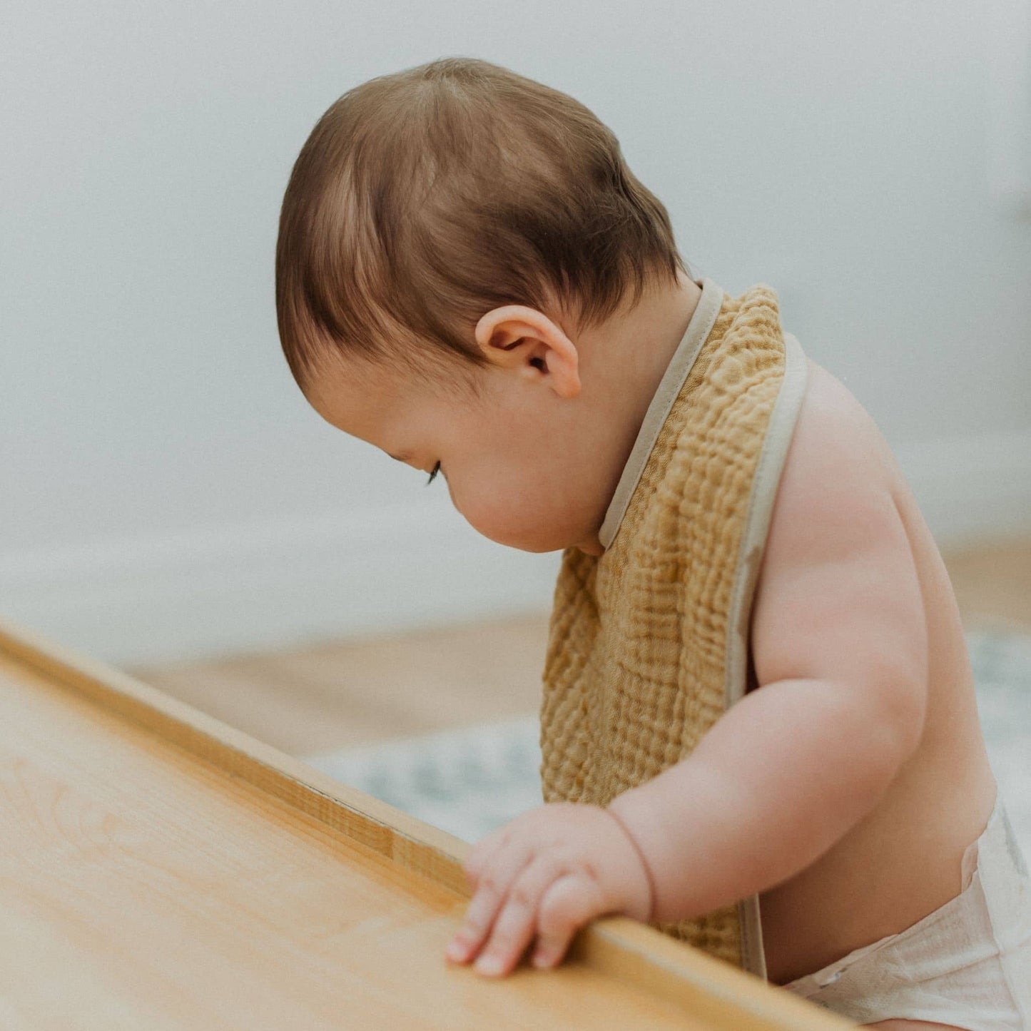 POKOLOKO Crinkle Bib #color_marigold