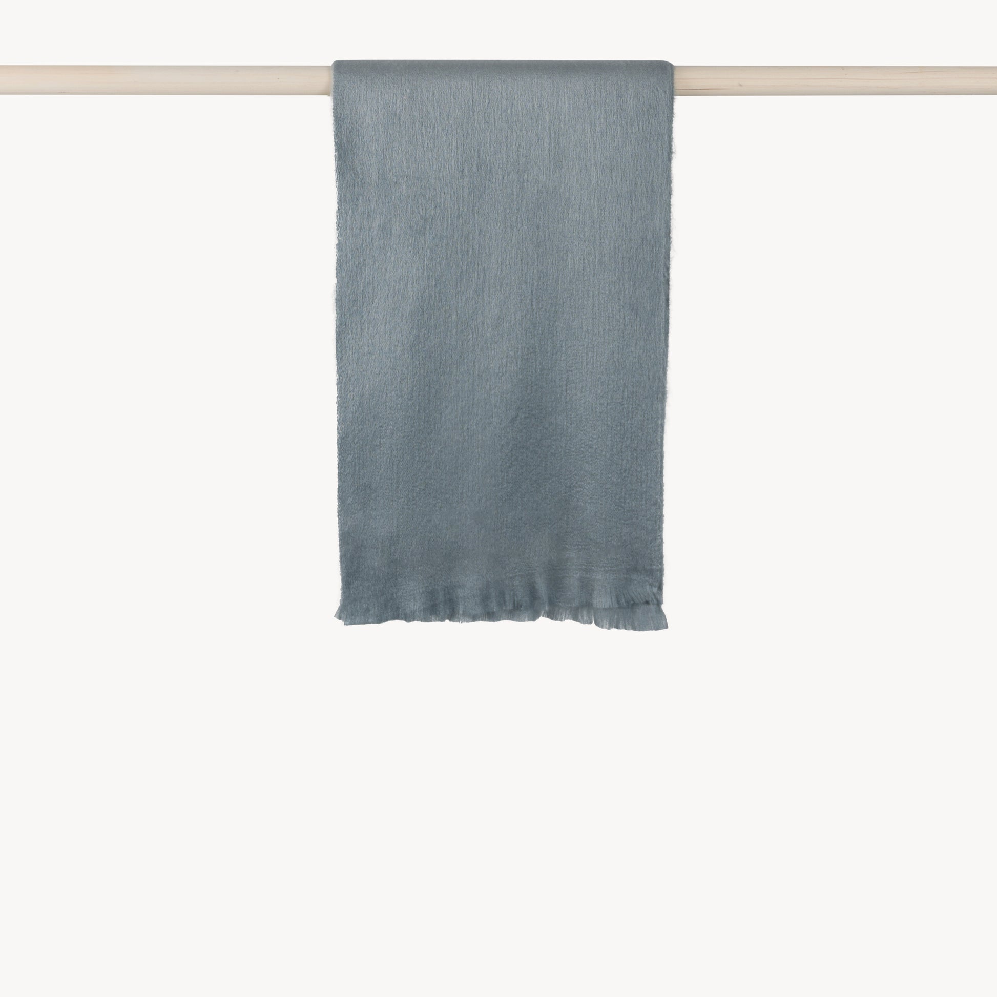 POKOLOKO Solid Alpaca Seamless Scarf #color_fossil
