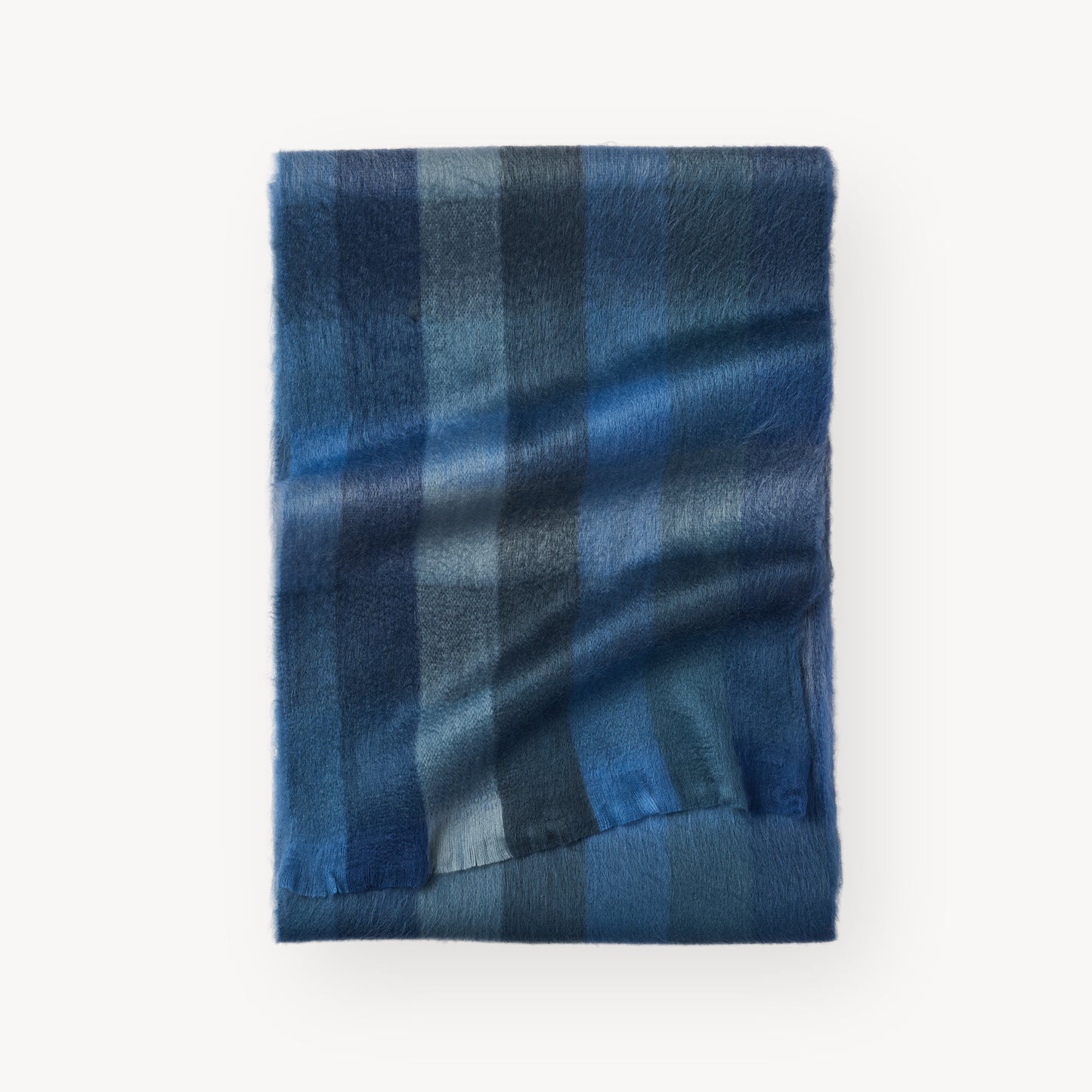 POKOLOKO Alpaca Seamless Check Scarf #color_waterfall-check