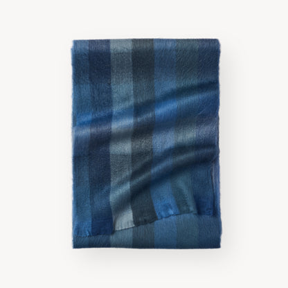 POKOLOKO Alpaca Seamless Check Scarf #color_waterfall-check