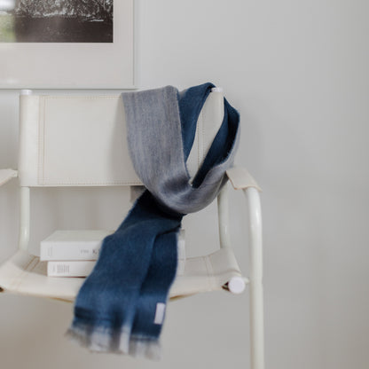 POKOLOKO Reversible Alpaca Seamless Scarf #color_low-tide
