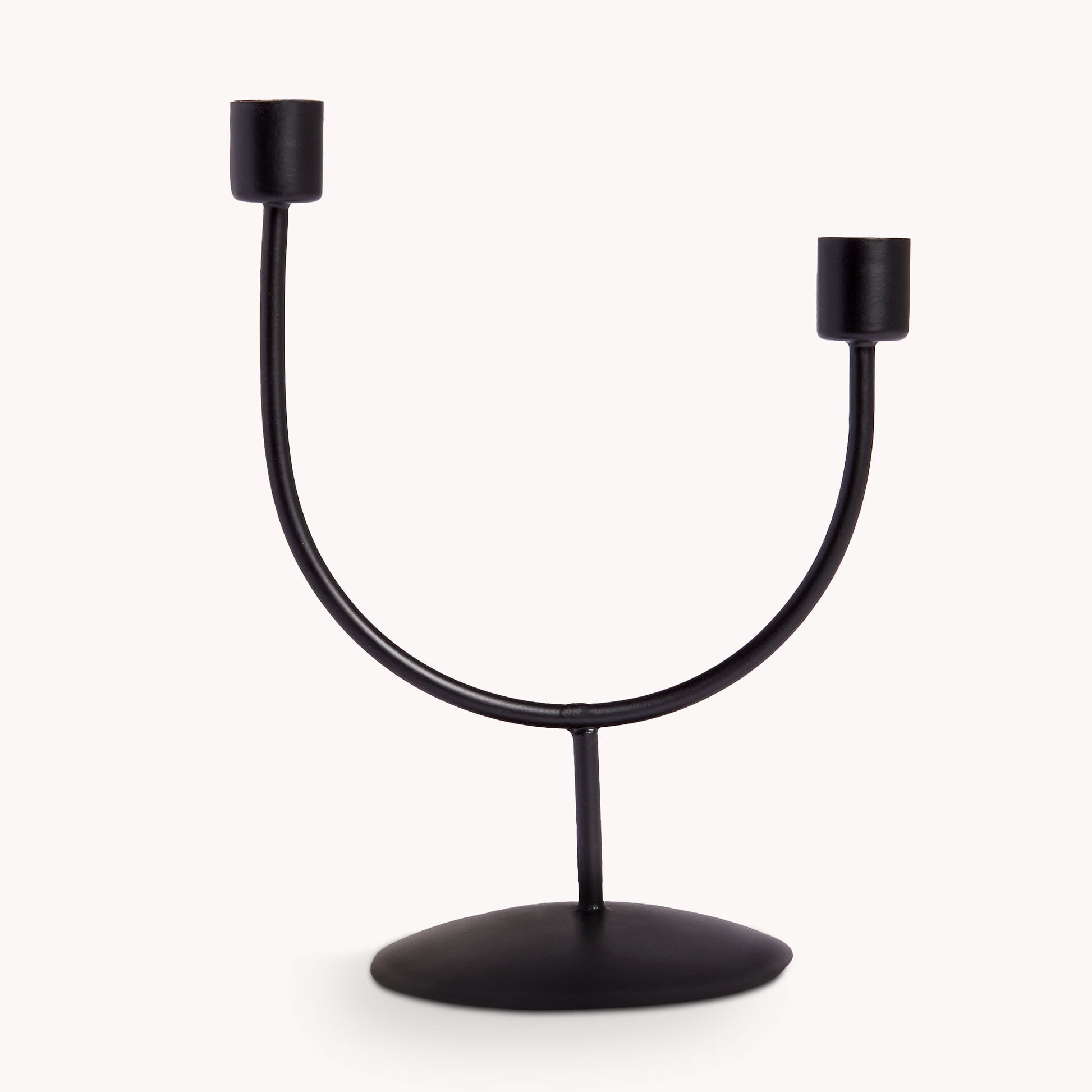 POKOLOKO Asymmetrical Candle Holder #color_black-candle-holder