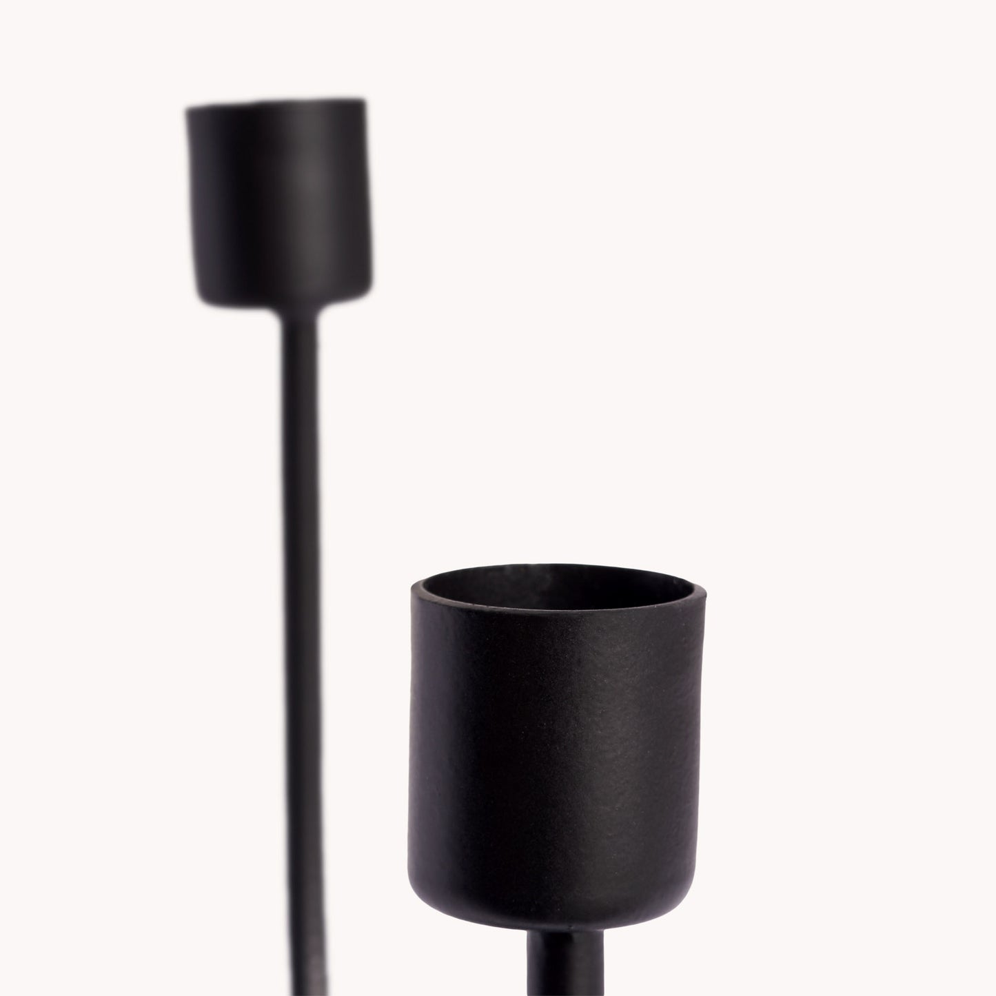 POKOLOKO Asymmetrical Candle Holder #color_black-candle-holder