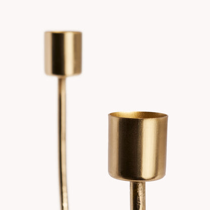 POKOLOKO Asymmetrical Candle Holder #color_gold-candle-holder