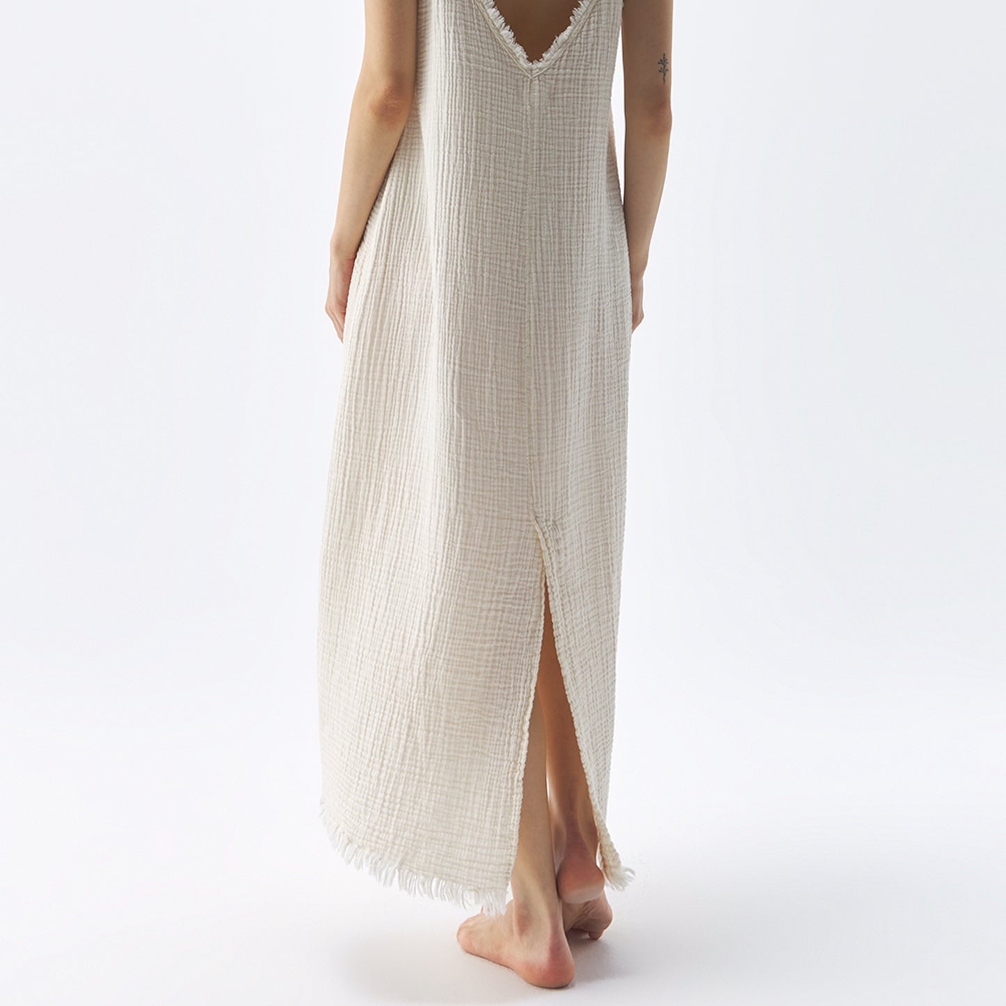 POKOLOKO Crinkle Strappy Dress #color_crinkle-cream